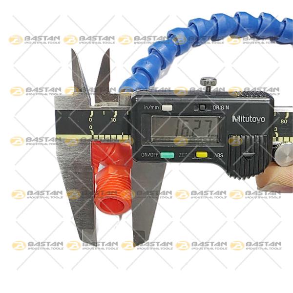 شلنگ آب صابون 3/8 پلاستیکی مهره کوچک شیردار