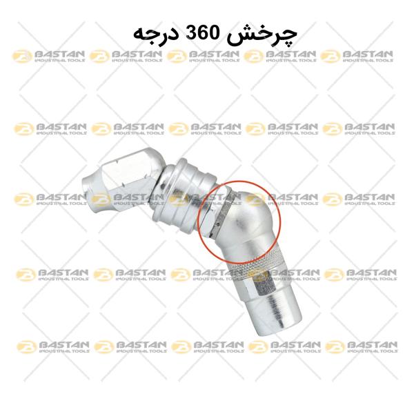 سری گریس پمپ دستی 360 درجه همراه سوپاپ M10*1 برند GROZ (گروز)
