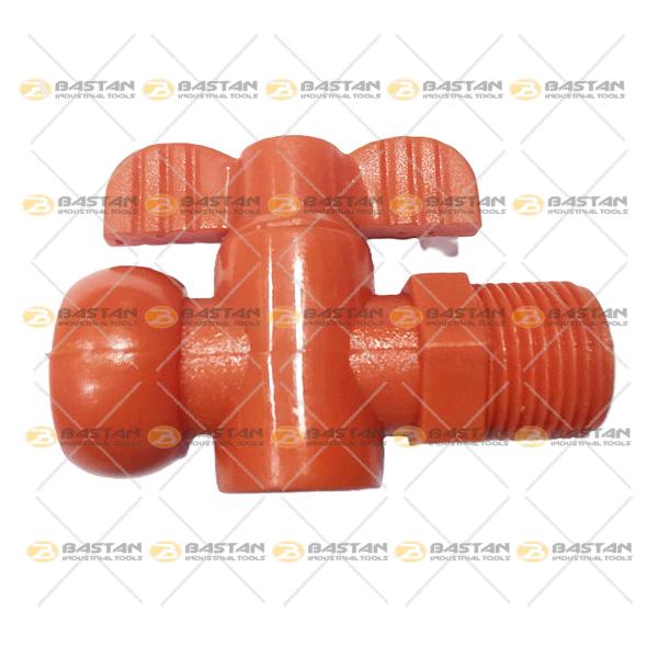 پیچ اتصال همراه شیر پلاستکی سایز 3/8