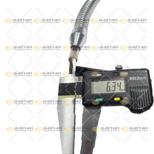 شلنگ آب صابون 1/4 فلزی 50 سانت کمر بزرگ