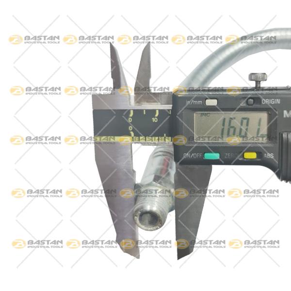 شلنگ آب صابون 1/4 فلزی 30 سانت دو سر رزوه