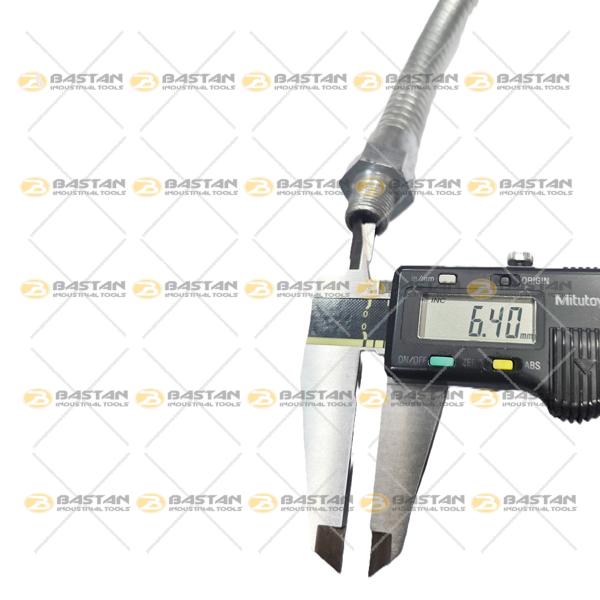 شلنگ آب صابون 1/4 فلزی 50 سانت کمر بزرگ