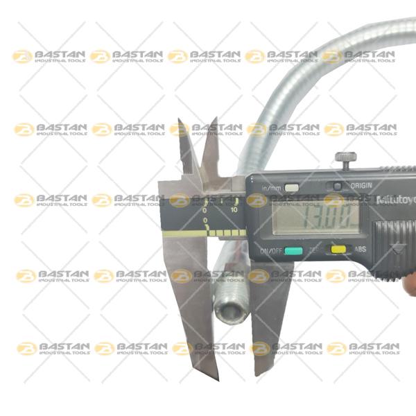 شلنگ آب صابون 1/4 فلزی 50 سانت دو سر رزوه