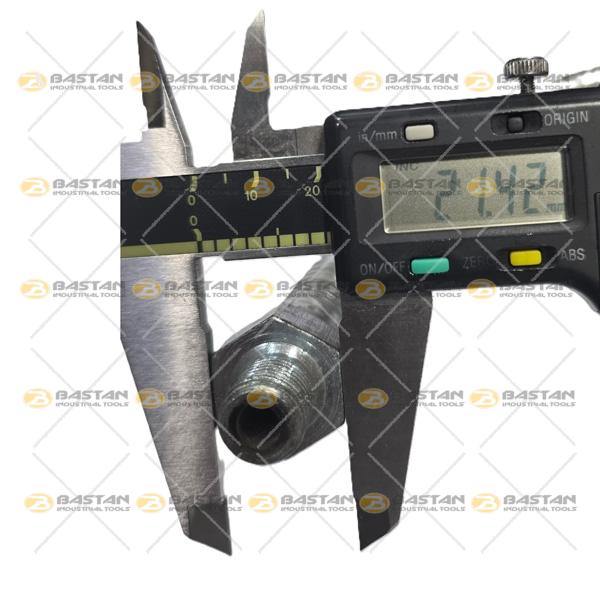 شلنگ آب صابون 1/4 فلزی 50 سانت کمر بزرگ