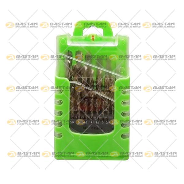 جعبه مته 25 عددی 1-13 میلیمتر HSS-CO برند WOLF (ولف)