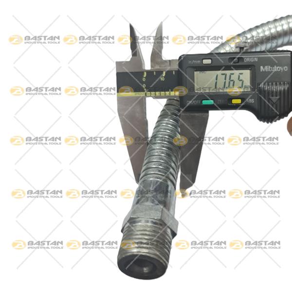 شلنگ آب صابون 1/2 فلزی دو سر رزوه 50 سانت