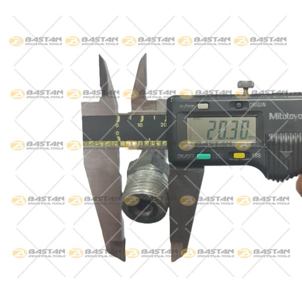 شلنگ آب صابون 1/2 فلزی دو سر رزوه 50 سانت