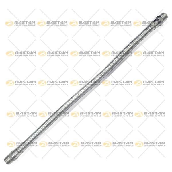 شلنگ آب صابون 1/2 فلزی دو سر رزوه 50 سانت