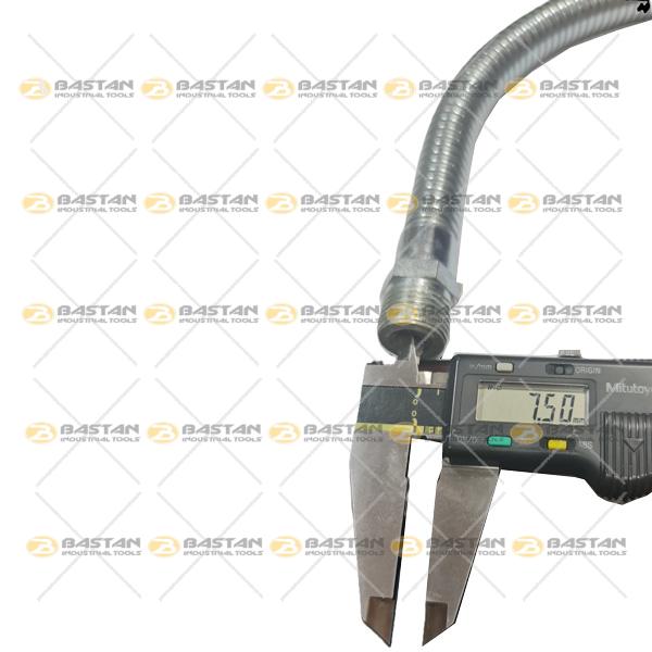 شلنگ آب صابون 1/2 فلزی دو سر رزوه 50 سانت