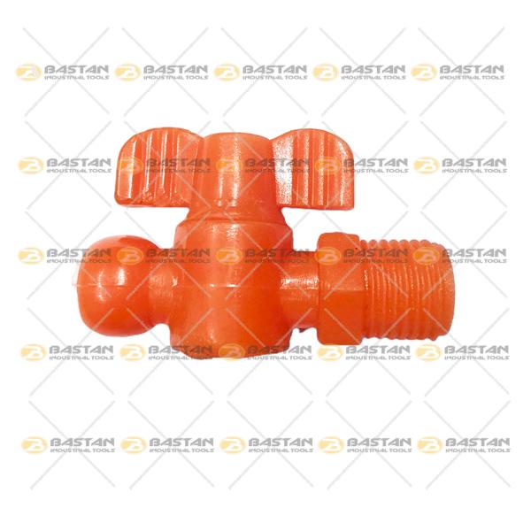 پیچ اتصال همراه شیر پلاستکی سایز 1/4