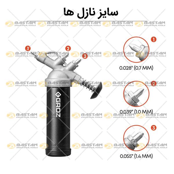 مینی گریس پمپ دستی فشاری 85cc کد G3P برند GROZ (گروز)
