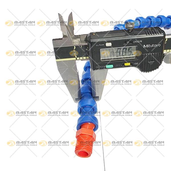 شیلنگ آب صابون 1/4 پلاستیکی سر تخت (بدون شیر)