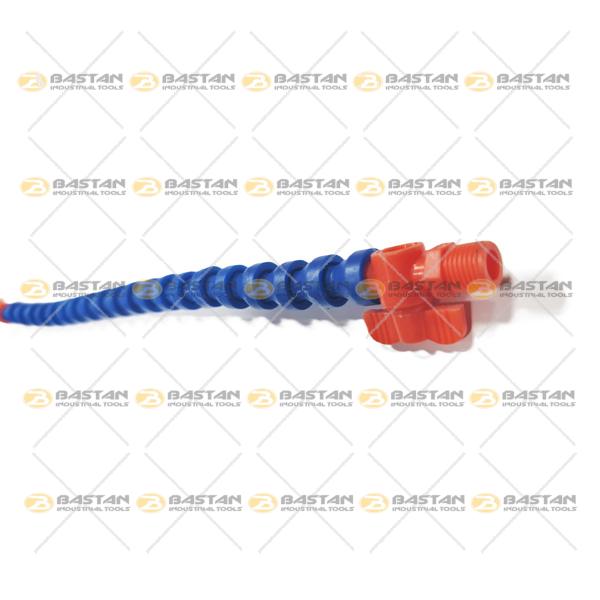 شیلنگ آب صابون 1/4 پلاستیکی سر تخت شیردار