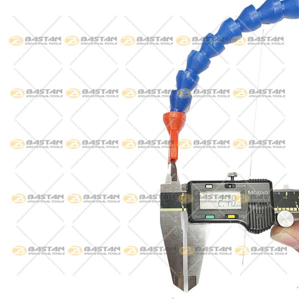 شیلنگ آب صابون 1/4 پلاستیکی سر تخت شیردار