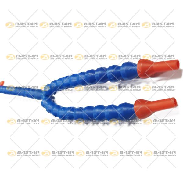 شیلنگ آب و صابون 1/4 پلاستیکی دو راه شیر دار