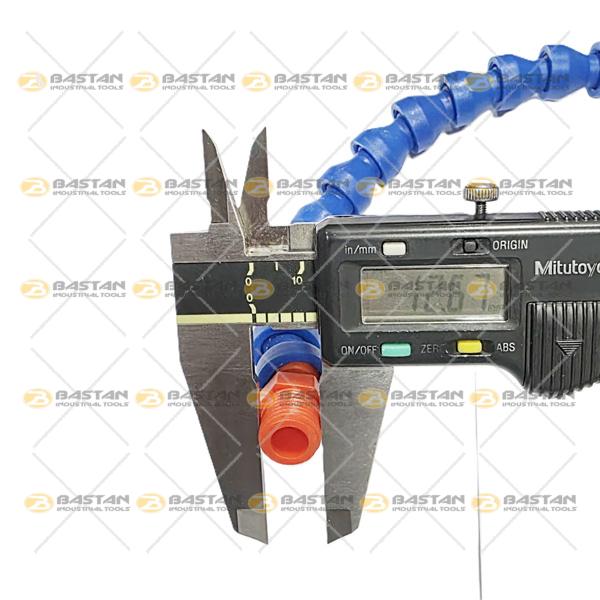 شیلنگ آب صابون 1/4 پلاستیکی سر تخت (بدون شیر)