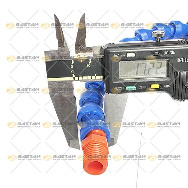 شیلنگ آب صابون 1/4 پلاستیکی سر تخت (بدون شیر)