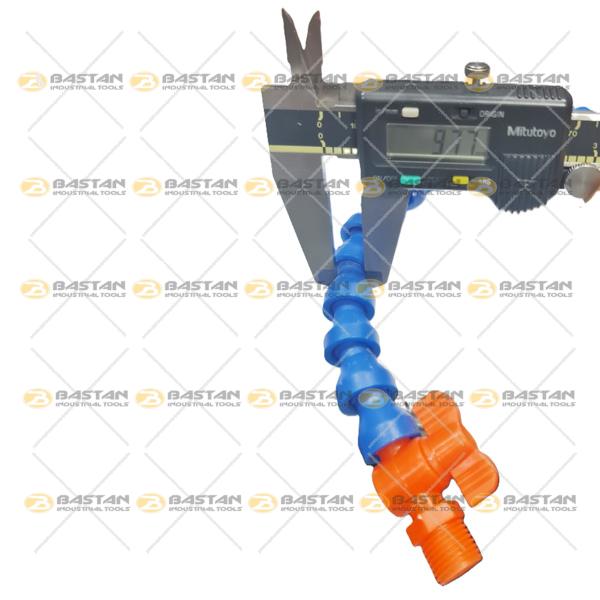 شیلنگ آب و صابون 1/4 پلاستیکی دو راه شیر دار