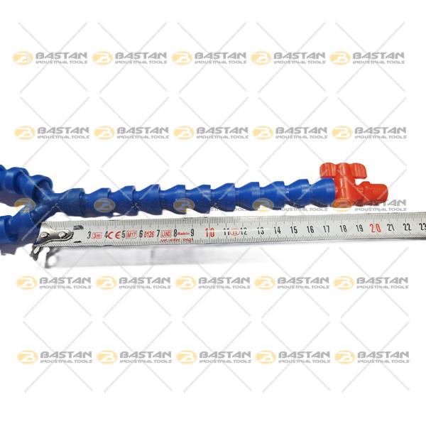 شیلنگ آب و صابون 1/4 پلاستیکی دو راه شیر دار