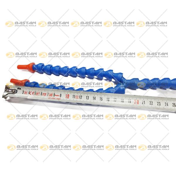 شیلنگ آب و صابون 1/4 پلاستیکی دو راه شیر دار
