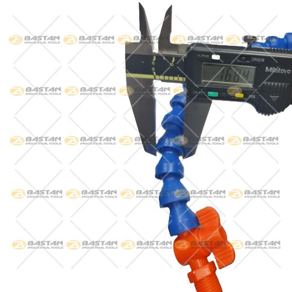 شیلنگ آب و صابون 1/4 پلاستیکی دو راه شیر دار