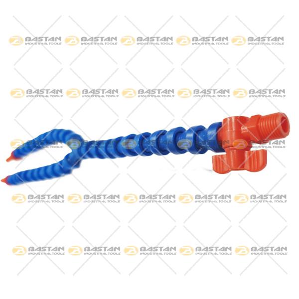 شیلنگ آب و صابون 1/4 پلاستیکی دو راه شیر دار