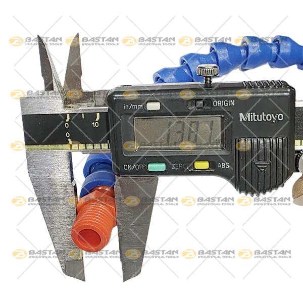 شیلنگ آب صابون 1/4 پلاستیکی سر تخت (بدون شیر)