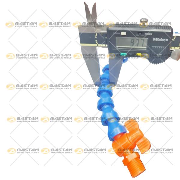 شیلنگ آب صابون 1/4 پلاستیکی سر تخت شیردار