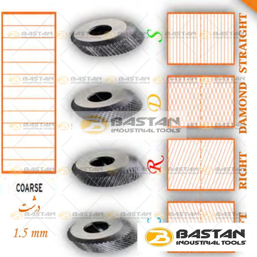 قرقره آج زنی درشت 1.5 mm(کد کالا K20/C) ( در 4 سایز مختلف)