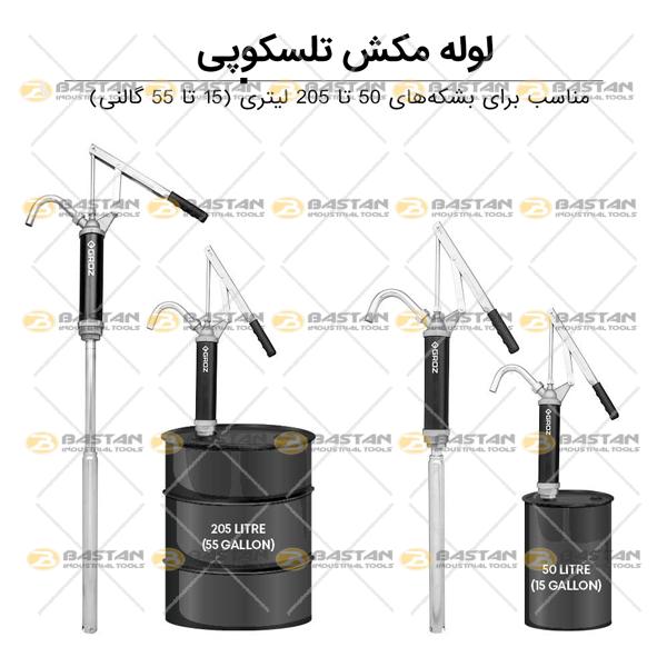 روغن کش دستی اهرمی 300 میلی لیتر در هر تزریق GROZ (گروز)