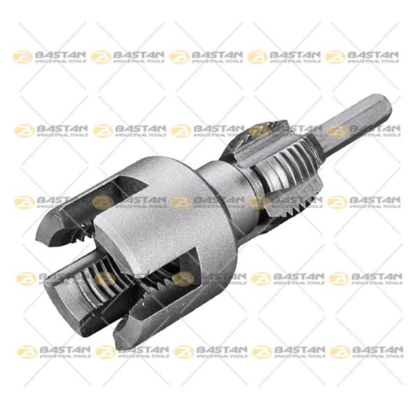 حدیده و قلاویز لوله سفید 2 در 1 سایز 1/2 اینچ