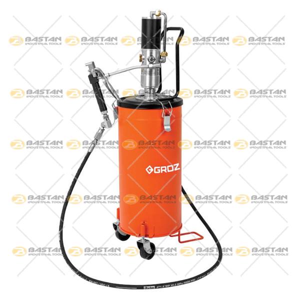 گریس پمپ سطلی بادی 15kg نسبت 1 به 50 چرخ دار GROZ (گروز)