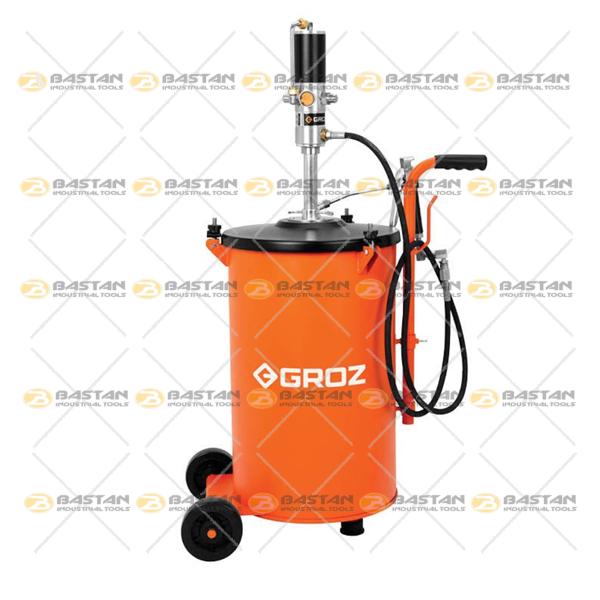 گریس پمپ سطلی بادی 50kg نسبت 1 به 50 چرخ دار GROZ (گروز)