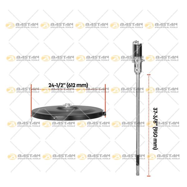 گریس پمپ بادی بشکه ای GP3/ST3501/BSP برند GROZ (گروز)