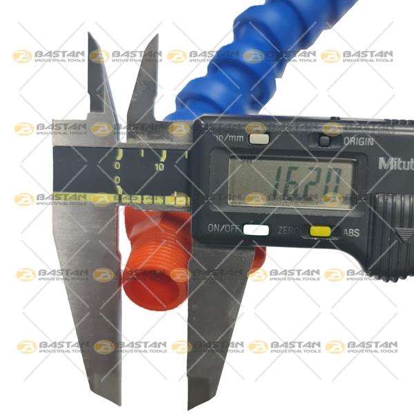 شیلنگ آب و صابون 3/8 پلاستیکی سر اردکی شیر دار