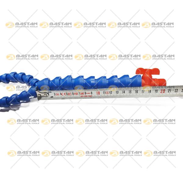 شیلنگ آب صابون 3/8 پلاستیکی سر تخت دو راه (همراه با شیر)