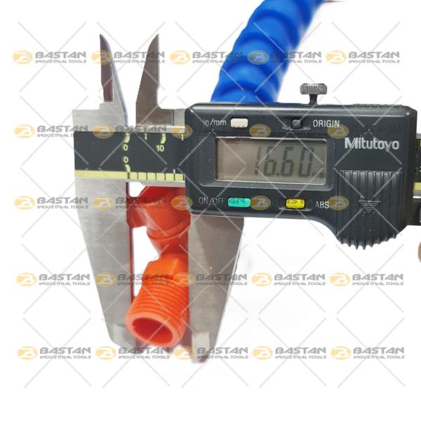 شیلنگ آب صابون 3/8 پلاستیکی دوراه شیردار