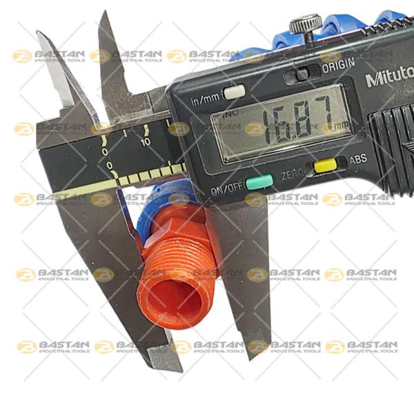 شیلنگ آب و صابون 3/8 پلاستیکی دو راه ساده