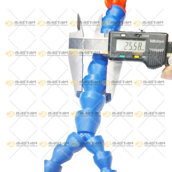 شیلنگ آب صابون 3/8 پلاستیکی سر تخت دو راه (همراه با شیر)