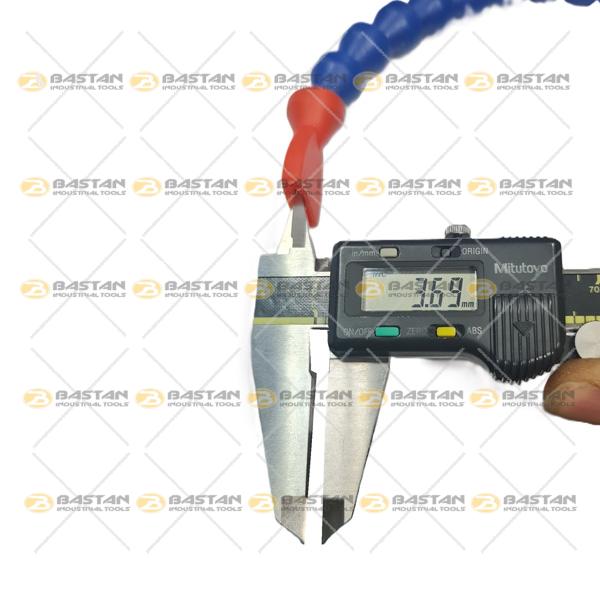 شیلنگ آب صابون 3/8 پلاستیکی سر تخت دو راه (همراه با شیر)