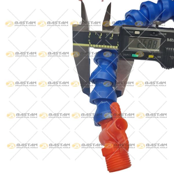 شیلنگ آب صابون 3/8 پلاستیکی ساده (شیردار)