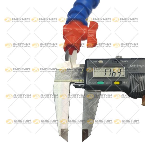 شیلنگ آب و صابون 3/8 پلاستیکی سر اردکی شیر دار