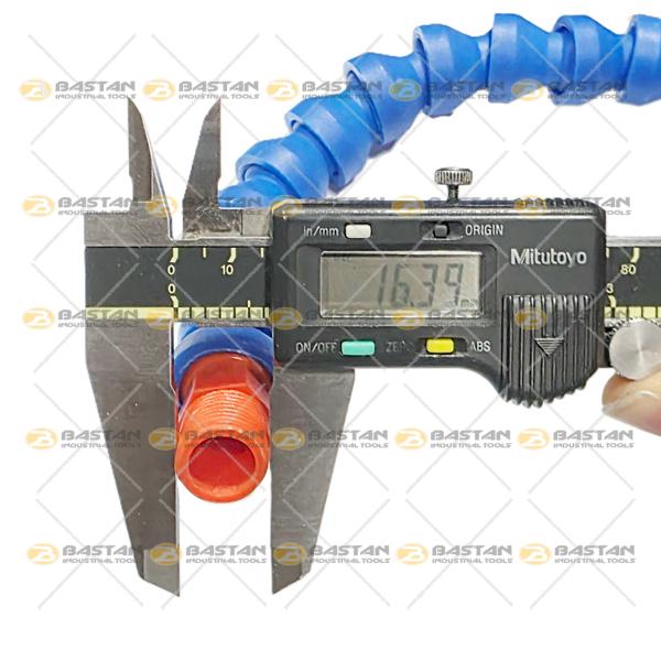 شیلنگ آب صابون 3/8 پلاستیکی سر تخت دو راه