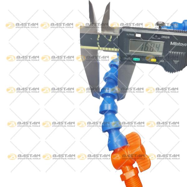 شیلنگ آب صابون 1/4 پلاستیکی دوراه سرتخت (بدون شیر)