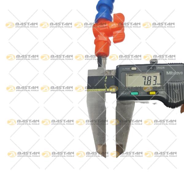 شیلنگ آب و صابون 1/4 پلاستیکی سر اردکی دو راه شیر دار