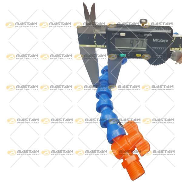 شیلنگ آب صابون 1/4 پلاستیکی دوراه سرتخت (بدون شیر)