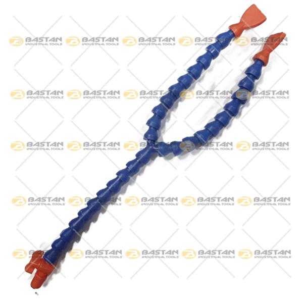 شیلنگ آب صابون 1/4 پلاستیکی دوراه سرتخت (بدون شیر)