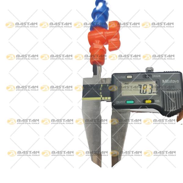 شیلنگ آب صابون 1/4 پلاستیکی دوراه سرتخت (بدون شیر)