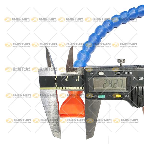 شیلنگ آب و صابون 1/4 پلاستیکی سر اردکی دو راه شیر دار