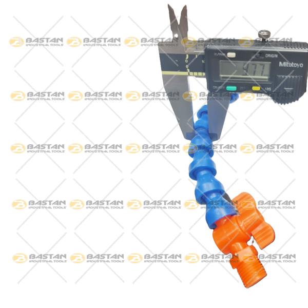 شیلنگ آب و صابون 1/4 پلاستیکی سر اردکی دو راه شیر دار